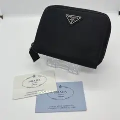 【美品】PRADA コンパクトウォレット M522 ナイロン ギャランティカード