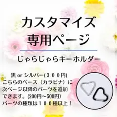 【カスタムページ２】じゃらじゃらキーホルダー　バッグチャーム　キーチャーム
