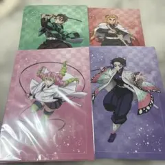 鬼滅の刃　アニプレックスくじ　クリアファイル　4点セット