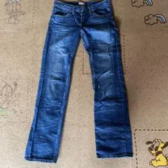 GAPダメージ加工 ダークブルースリムフィットデニム