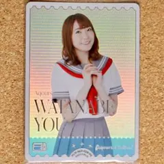Aqours 渡辺曜（斉藤朱夏）PE+ ラブカ ラブライブ エネルギー ラブカ Aqours 渡辺曜 斉藤朱夏PE エネルギーカード - メルカリ