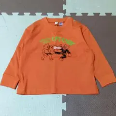 猫キャラクター プリント長袖トレーナー 95