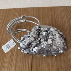 【新品未使用】スパンコール シルバーミニショルダー　チャオパニッ