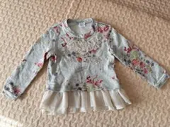 hakka baby 花柄長袖トレーナー