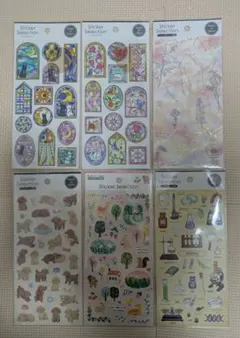 セリア　ステッカーセレクション　シール　まとめ売り