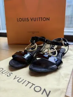 ルイヴィトン セイルアウェイ ウェッジソール サンダル ネイビー