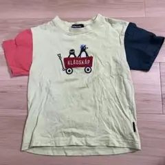 klädskåp クレードスコープ ペンギン Tシャツ グリーン 110cmのサムネイル