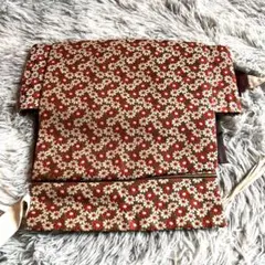 アンティーク　花文様　作り帯　簡単着付け　美品
