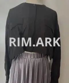 新品タグ付きRIM.ARK Wide sheer open SH ブラックのサムネイル