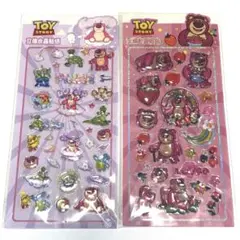 ディズニー　トイストーリー　立体シール　ロッツォ　エイリアン　2種2点　匿名配送