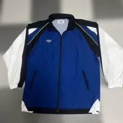 アシックスメンズ　ウィンドーブレーカー青/白のサムネイル