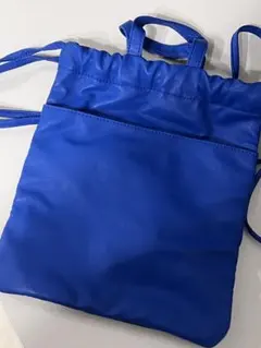 MAISON SPECIAL ドローストリングショルダーバッグ 青