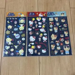 ハローキティ・ウサハナ デニムステッカー3シートセット