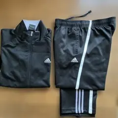 adidas ジャージ上下セット ブラック　2XL（3L）