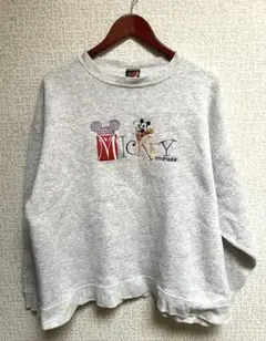 90s USA製 MICKEY UNLIMITED スウェット　L/XL グレー