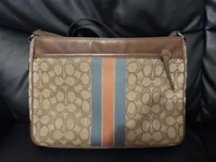 COACH コーチ ショルダーバッグ メンズ ブラウン C9366 - メルカリ