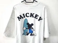ミッキーマウス　ディズニー　Disney Tシャツ　サガラ　刺繍　サーフィン