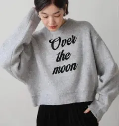 新品タグ付 ブージュルード フロッキーロゴニット グレー BouJeloud