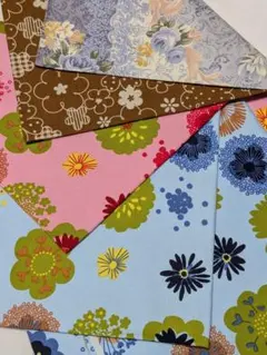 A305 プリント柄 100cm×50cm　コットン100%　4枚組