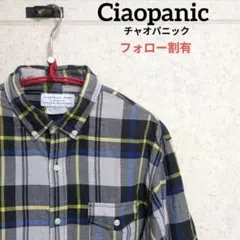 Ciaopanic チャオパニック ボタンダウン シャツ チェック柄 7分袖