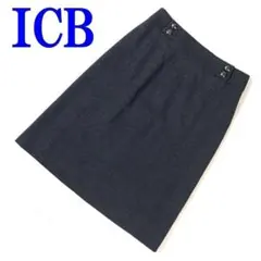 ICB アイシービーウールダブルボタンタイトスカートグレー11 C9316のサムネイル