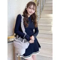 新品　リリーブラウン　ポロニットミニワンピース　lily brown スナイデル