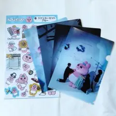 おぱんちゅうさぎ　ステッカーセット　クリアファイル　4枚　サンリオ