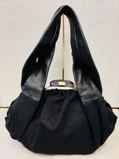 Bejouelde がま口 ハンドバッグ ドット柄 - メルカリ