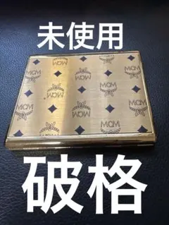 【未使用保管品】MCM エムシーエム名刺入れカードケース ゴールドヴィンテージ