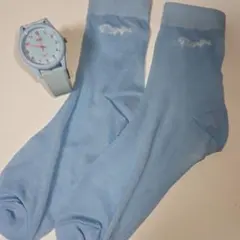 タイムセール！レピピシースルー靴下　キッズ時計セット