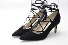 38■新品♪FABIO RUSCONI レースアップパンプス(35 )BLK