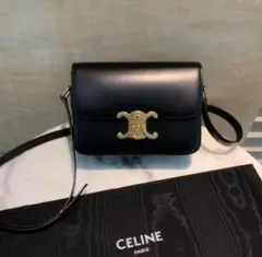 CELINE トリオンフ ショルダーバッグ ブラック
