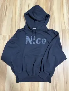 n!ce foodie niceshop パーカー　ブラック　S