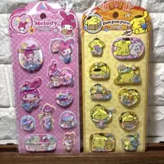 ウォーターシール　2枚　マイメロディ　ポムポムプリン　サンリオ　水入り