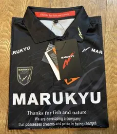 MARUKYU ドライポロシャツ ブラックのサムネイル