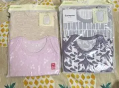 UNIQLO ベビー肌着 2セット（動物柄・無地）