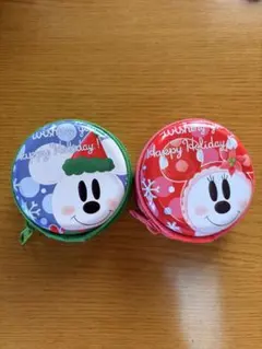 ミッキー・ミニー ミニポーチ 2個セット　ディズニー