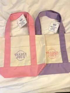 TRADER JOE'S ミニトートバッグ 2色セット トレジョ期間限定価格⭐︎