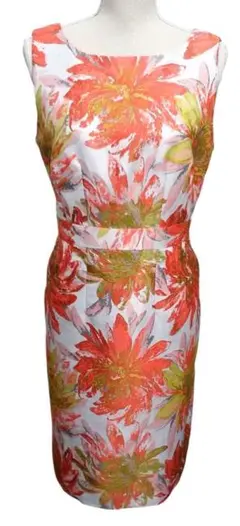 LAURA 　ASHLEY　ローラアシュレイ　花柄　ノースリーブ ワンピース