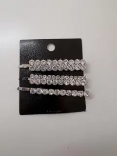 クリスタルヘアピン 3本セット