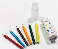ミッフィー　miffy ミニ色鉛筆６色ケース入り ミッキーマウス　4点文具セット
