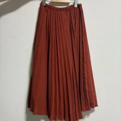 w closet オレンジ ロングプリーツスカートのサムネイル