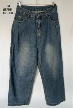 【美品】SHEIN購入　ヴィンテージ加工ジーンズ　デニム　M(XXS)サイズ