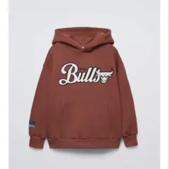 ZARA キッズ 新品シカゴブルズ NBA フード付きスウェットトレーナー128
