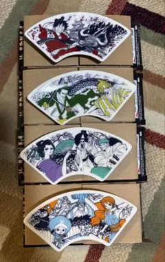 ワンピース一番くじワノ国編 G賞 丸形皿4種コンプリート