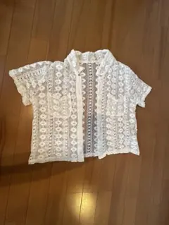 FOREVER 21 レース 半袖シャツ ホワイト F 夏服 子供用のサムネイル