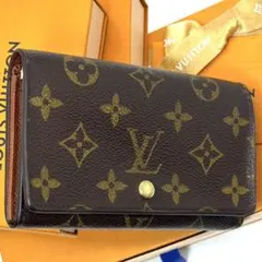 良品 ルイヴィトン モノグラム ポルトモネ ビエ トレゾール 財布 L字 ジップ