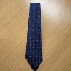 pierre cardin ネイビー ネクタイ　ドット柄