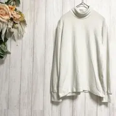 【ユニクロ UNIQLO】タートルネック カットソー/長袖 ニット/重ね着 定番