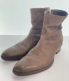 レザー zip ブーツ 40 vintage 90s〜80s